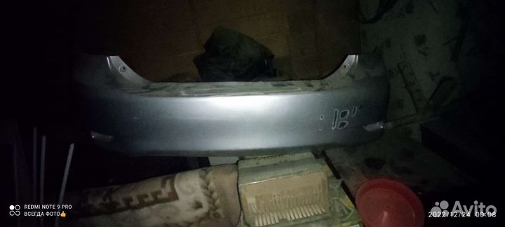 Задний бампер toyota corolla рестайл