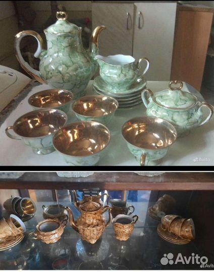 2 Сервиза чайный и кофейный