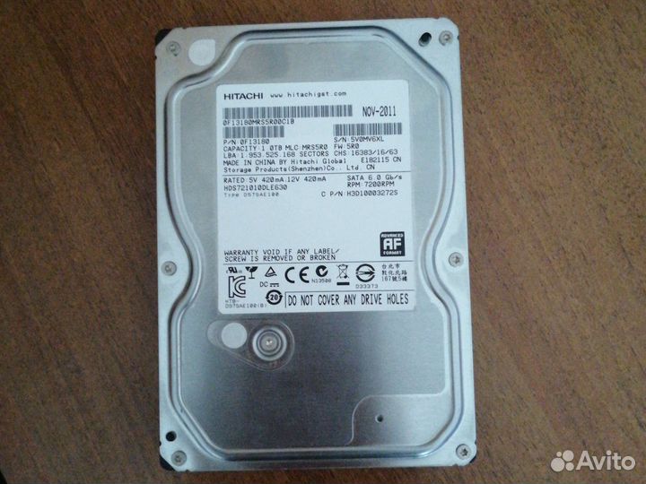 Жесткий диск HDD 1 тб