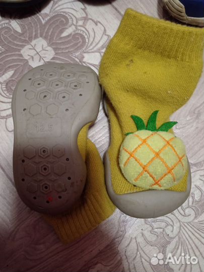 Носочки с подошвой