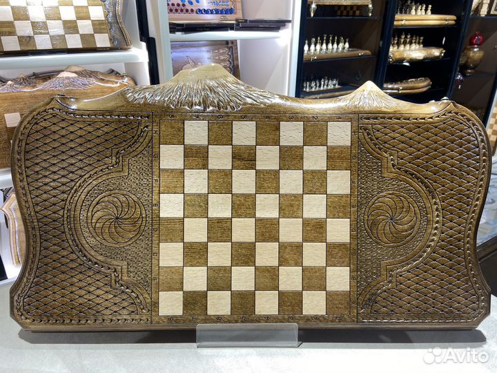 Нарды ручной работы с горами