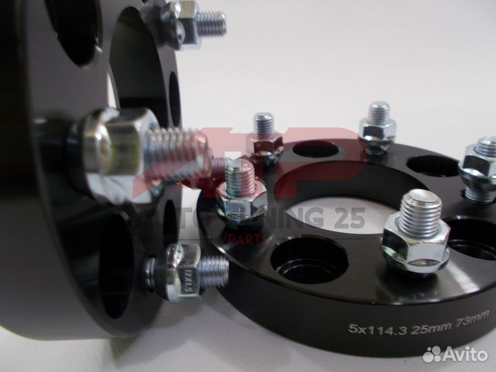 Проставки ступичные 25мм - 5x114 цо 73, M12x1.5