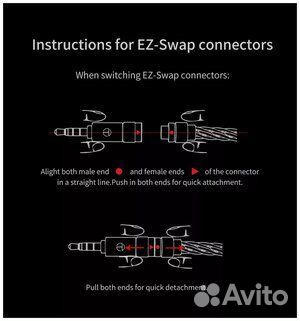 Кабель TRN T2 Pro S-pin 0.75 Hi-Fi