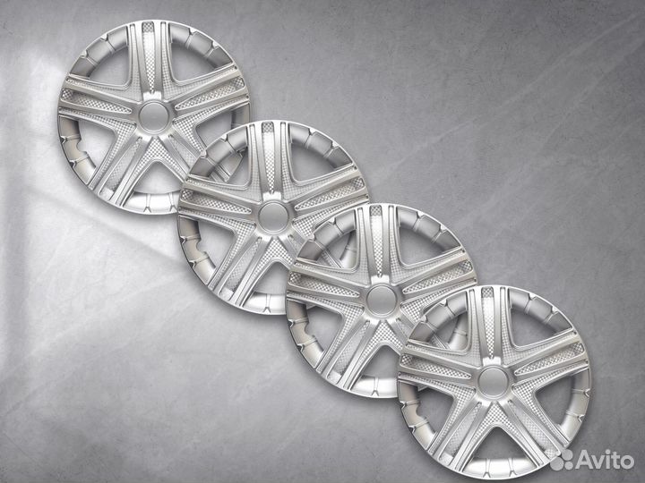 Колпаки R14 колпаки на колеса серые