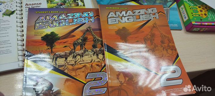 Учебник и рабочая тетр Amazing English 2 с ключами