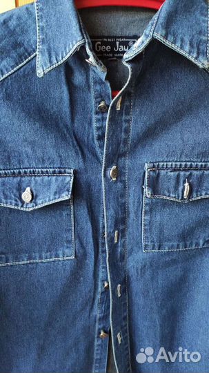 Рубашка-пиджак джинсовый