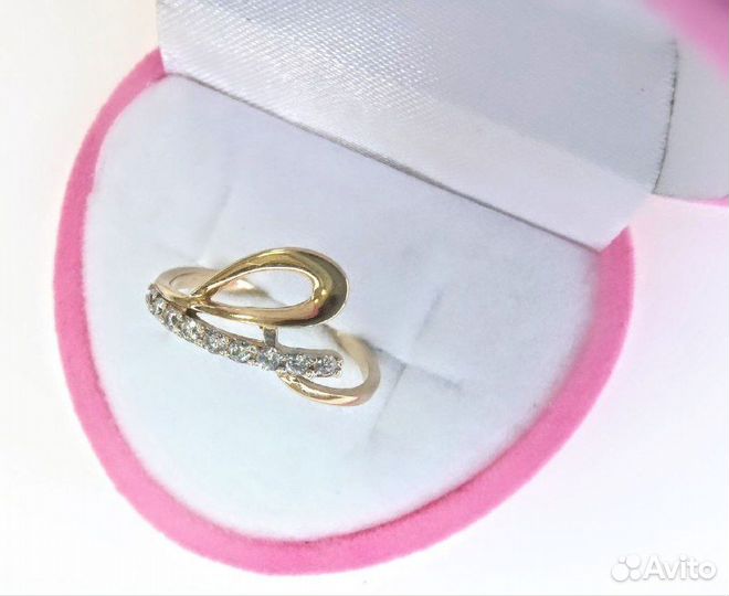 Кольцо золотое 585 гр1,53 р 16,5 (арт 117784)сп29