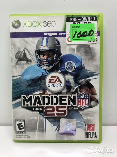 Диск Madden NFL 25 для Xbox 360