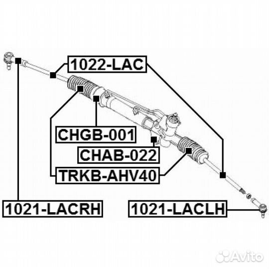 Тяга рулевая сhevrolet lacetti 04