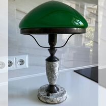 Лампа настольная зеленая СССР, 1956 г