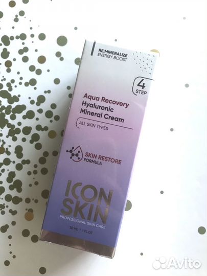 Крем Icon Skin Aqua Recovery Hyaluronic Mineral