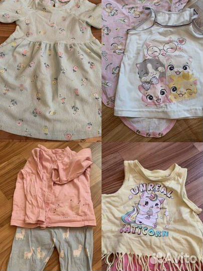 2 больших пакета вещей для девочки