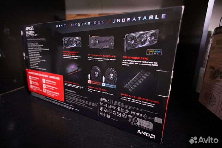 Видеокарта ASRock AMD radeon RX 7700 XT 12GB