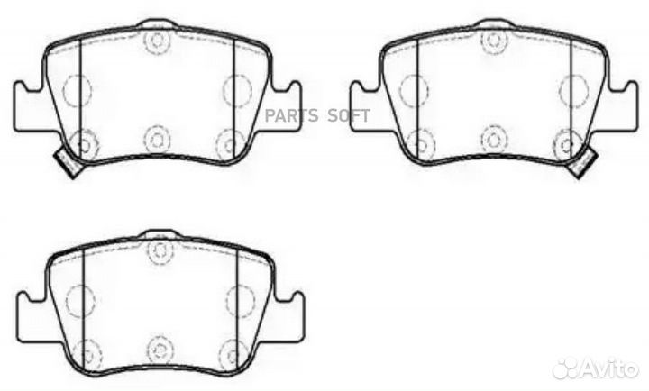 HSB HP9915 Колодки тормозные