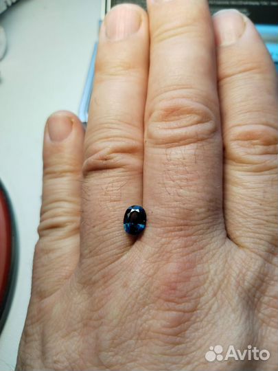 Продаётся природный сапфир синий 1,75 кр. Бирма