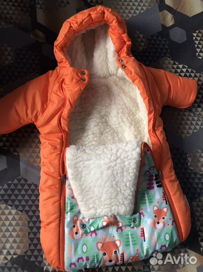 Зимний конверт в коляску