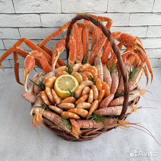 Букет из раков и морепродуктов