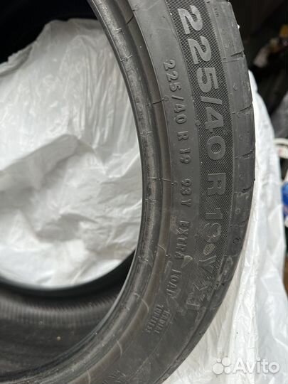 Continental ContiSportContact 5 225/40 R19 и 255/35 R19