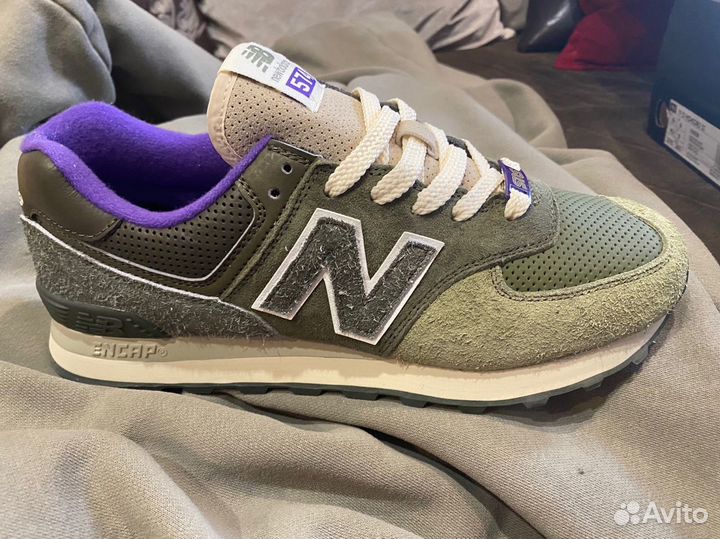 Кроссовки New Balance 574 SNS green/purple