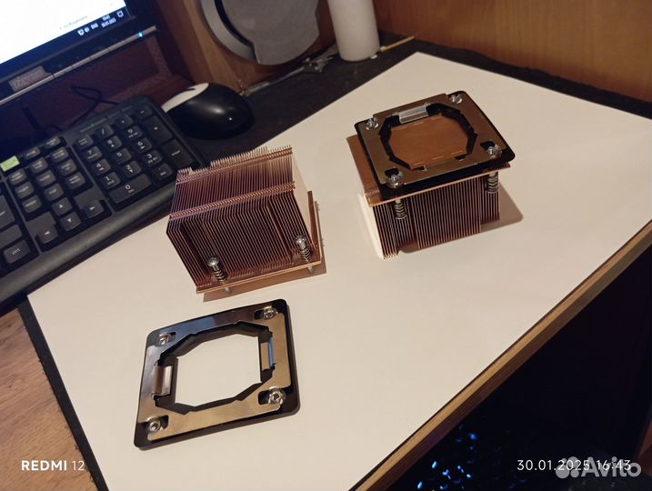 Радиатор охлаждения Intel LGA 771 2U Passive Coppe