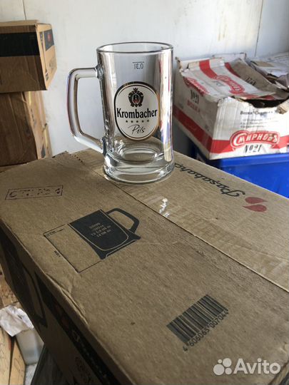 Пивные бокалы Krombacher