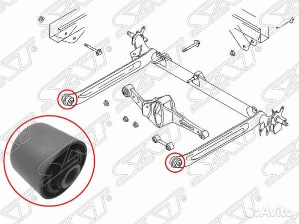Сайлентблок Nissan Almera 95-06 / Primera 95-02 / Sunny 95-99 / Hyundai Starex 0