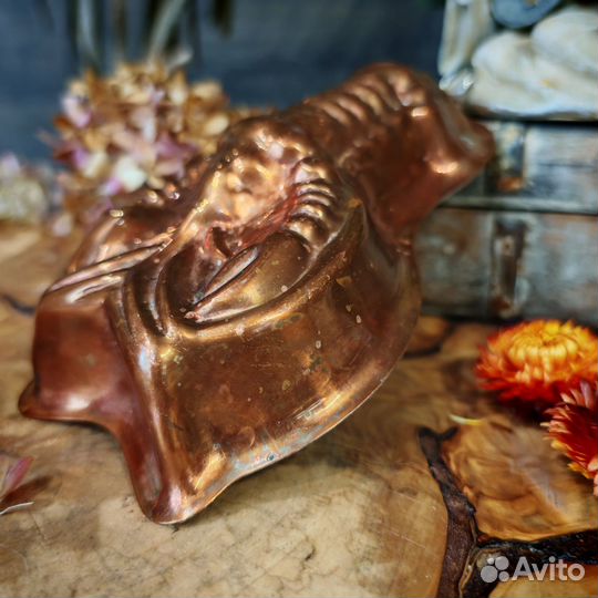 Антиквариат из Европы. Медная форма, Рак