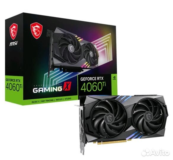 MSI nvidia RTX 4060 Ti gaming X 16Gb Новая