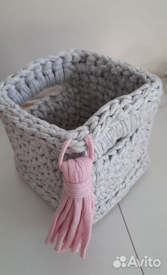 Корзины из трикотажной пряжи