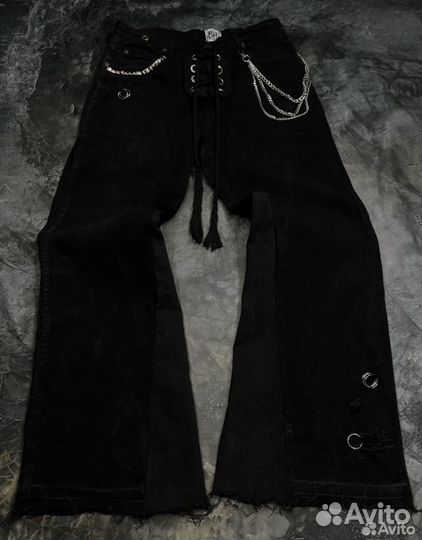 Джинсы клеш апсайкл