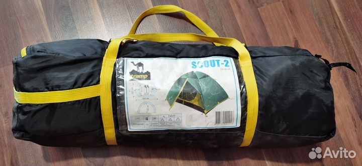 Палатка tramp scout 2. Двухместная с тамбурами
