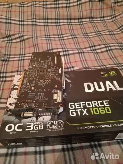 Видеокарта gtx 1060 3gb