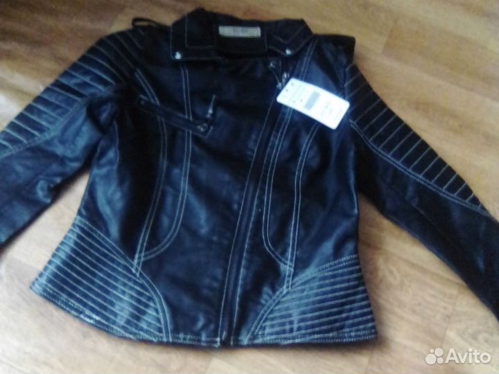 Куртка детская, кожаная
