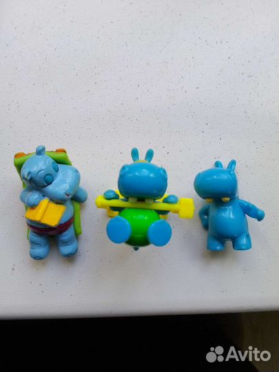 Коллекционные игрушки бегемотики kinder сюрприз