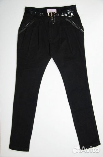 Новые джинсы 134 140 черные для девочки