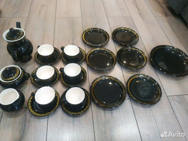 Чайный набор СССР зик Майолика 1970