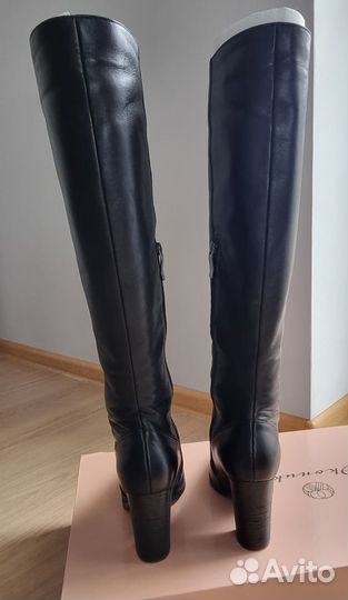 Сапоги кожаные зимние женские Эконика