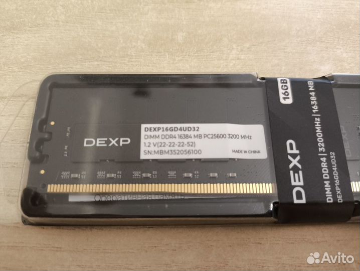 Оперативная память dexp16GD4UD32