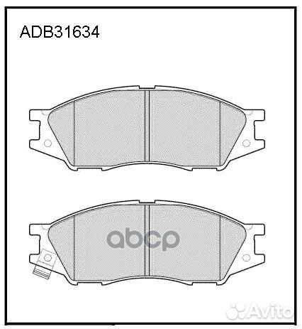 Колодки тормозные дисковые передние ADB31634 Ni