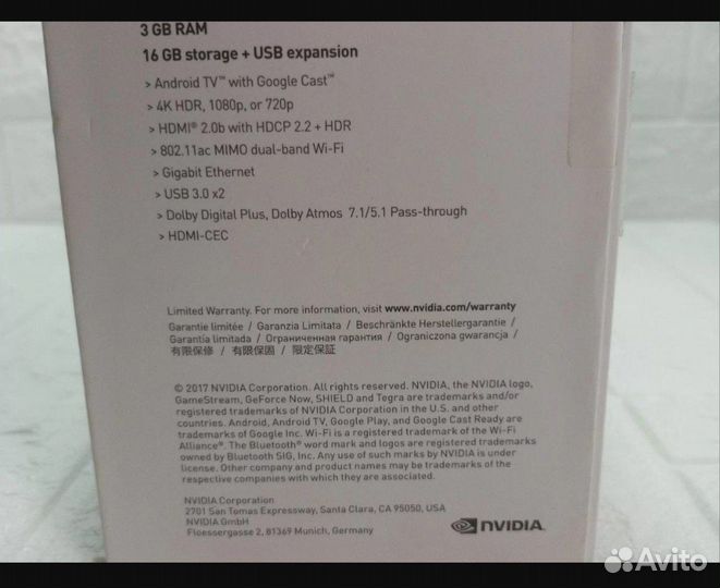 Медиаплеер Nvidia Shield TV