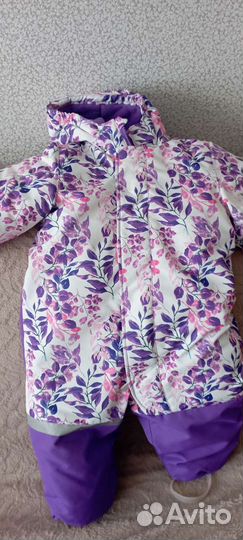 Зимний комбинезон для девочки 92