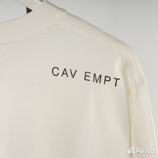 Лонгслив белый оверсайз cavempt