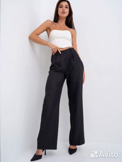 Брюки палаццо, широкие, классические. 42 размер