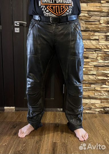 Мото штаны кожаные «Halvarssons»