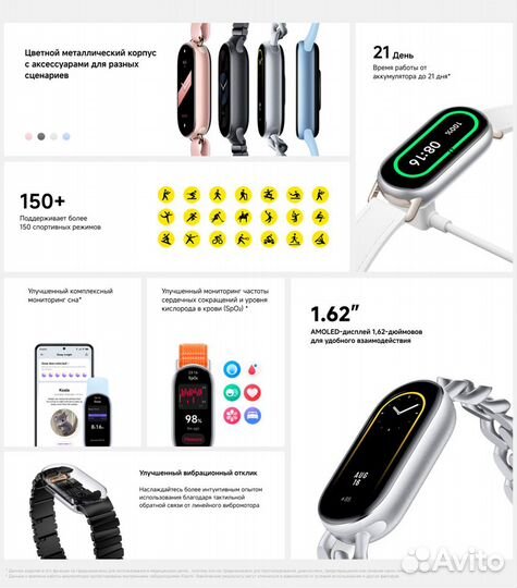 Xiaomi Mi Band 9 Black Глобальная версия