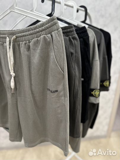 Костюм шорты и футболка Stone Island