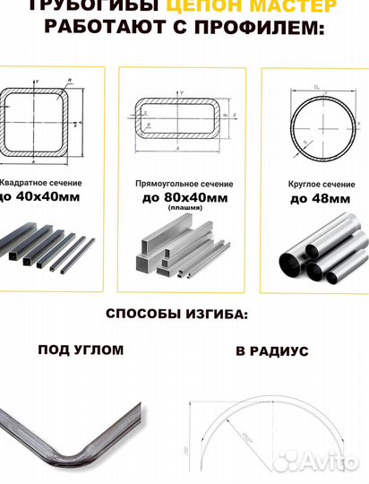 Трубогиб для профиля и круглой трубы