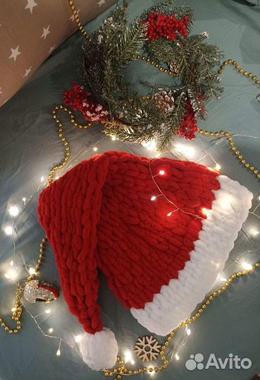 Шапка Санта-Клауса новая