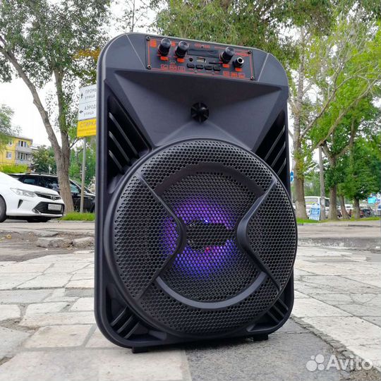 Большая беспроводная портативная блютуз колонка