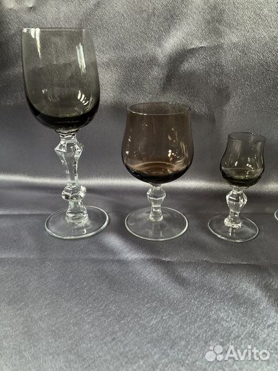 Цветное стекло Бокалы, рюмки гхз СССР